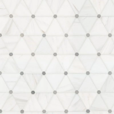 Bianco Dolomite Pinwheel Polished