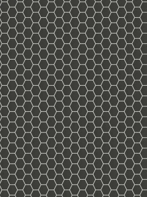 Metallic Gray Beveled 3" Hexagon Mosaic Tile