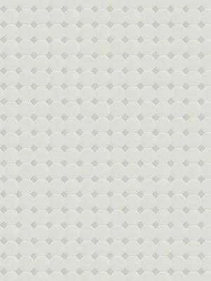 White and Gray Matte Octagon 6mm