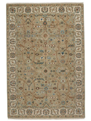 Ashia Hand Knotted Rug - 250 Sage Ivory #1096