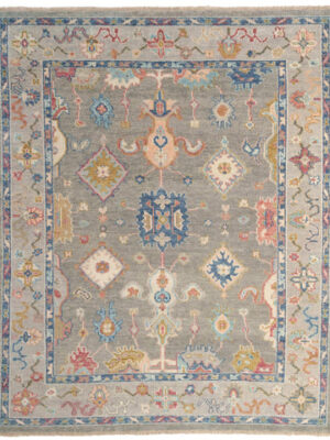 Verve Hand Knotted Rug - Pewter Denim