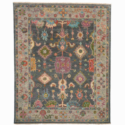 Verve Hand Knotted Rug - Dark Gray Multi