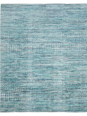 Veld Hand Knotted Rug - Aqua