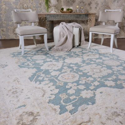 Winthrope Hand Knotted Rug - Azure