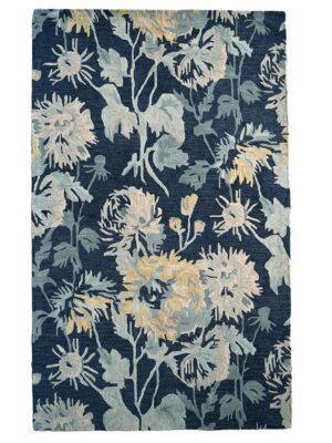 Avanti Hand Tufted Rug - Floral Nouveau 475 Blue Multi #2579