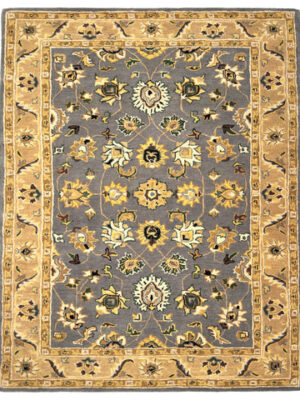 Persia Hand Tufted Rug - Keshan Gray Beige