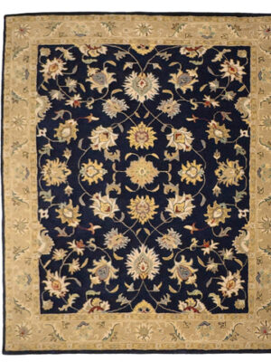 Persia Hand Tufted Rug - Keshan Navy Taupe