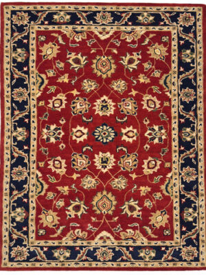 Persia Hand Tufted Rug - Keshan Red Navy