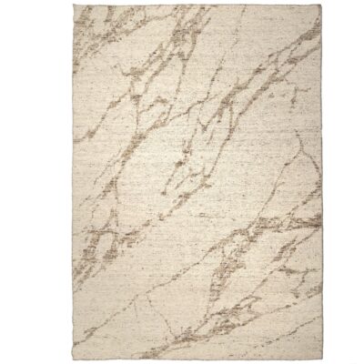 York Collection Marble Flat Woven Rug - Beige