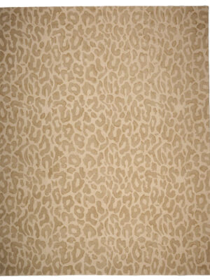 Serengeti Leopard Hand Tufted Rug - Natural