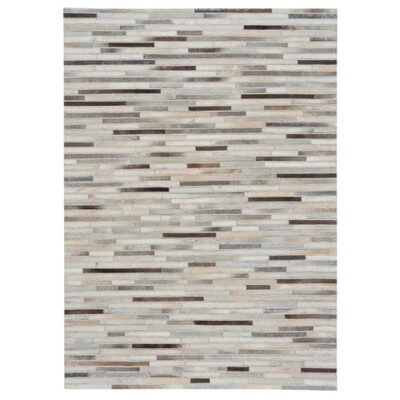 Laramie Flat Weave Rug - Braided Stripe Grey Multi