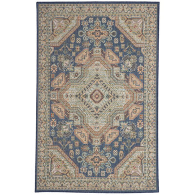 Captiva Machine Made Rug - Tabriz 475 Navy #5101
