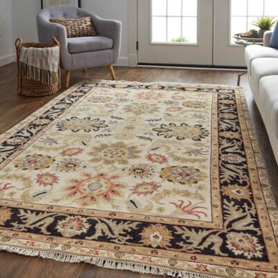 BHATIA Rug - 6344F-IVYBLK