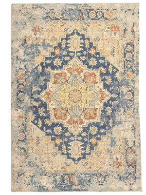 Manor Machine Made Rug - Indigo Multi