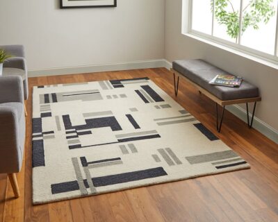 8903FIVYBLKF00_1 MAGUIRE Rug - 8903F-IVYBLK
