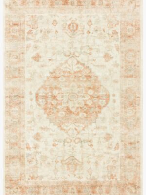 Rosette - ROS-03 Ivory / Terracotta
