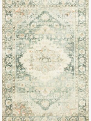 Rosette - ROS-08 Teal / Ivory