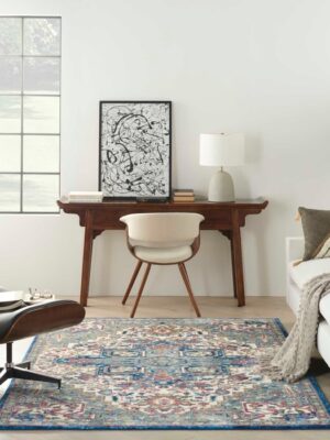 Ankara Global Anr15 Ivory/Navy Rug
