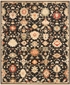 Antique Bloom Anb01 Black Area Rug