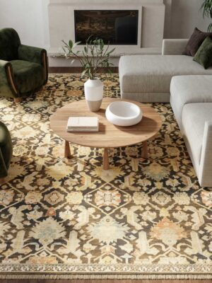 Antique Bloom Anb02 Mocha Multicolor Area Rug