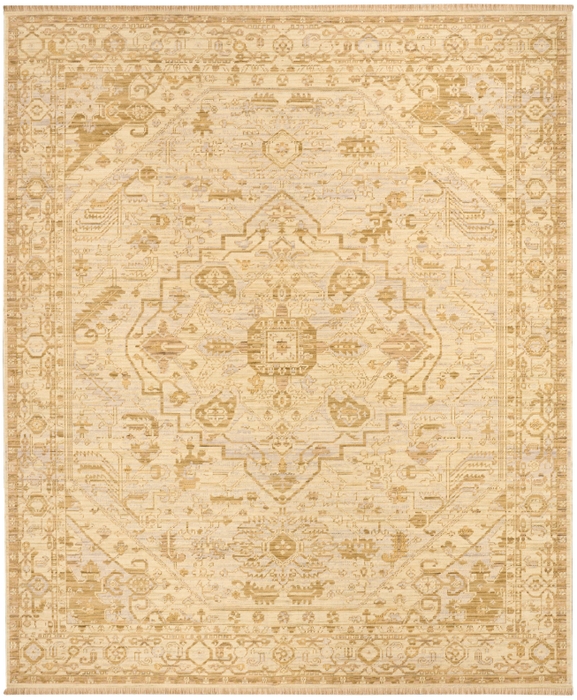 Antique Bloom Anb03 Beige Area Rug