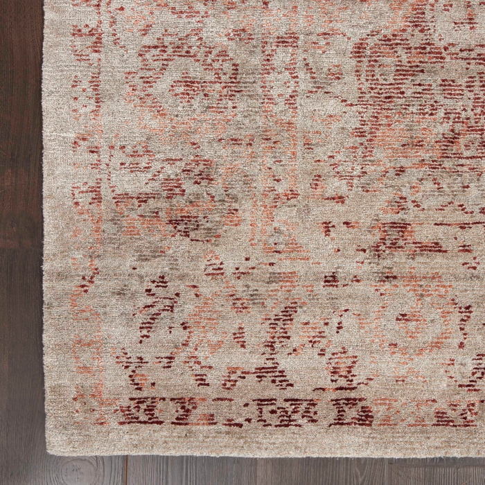 Lucent Lcn07 Silver/Red Rug