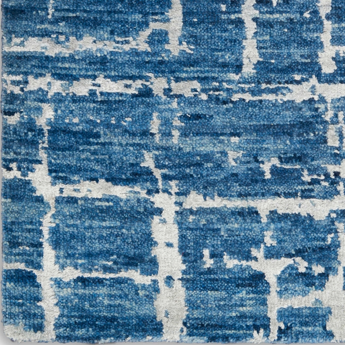 Luna Lun02 Blue Silver Rug