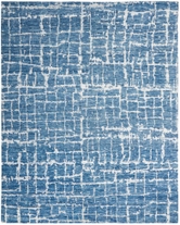 Luna Lun02 Blue Silver Rug