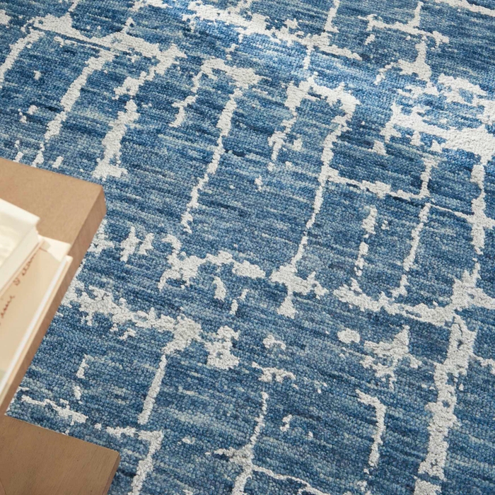Luna Lun02 Blue Silver Rug