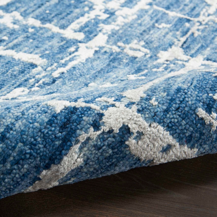 Luna Lun02 Blue Silver Rug
