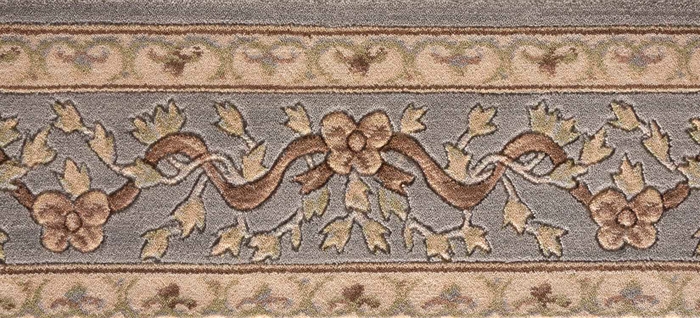 Ashton House Ribbon Trellis A01B Haze Border