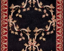 Ashton House Ribbon Trellis A01R Black Runner