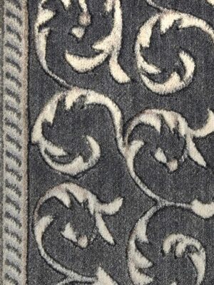 Somerset Scrollwork St02 Charcoal Runner