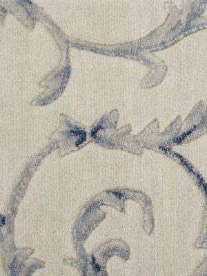 Somerset Scrollwork St02 Ivory/Blue Broadloom