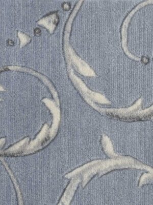 Somerset Scrollwork St02 Light Blue Broadloom