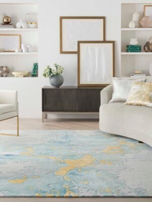 Prismatic Prs26 Seafoam Gold Rug