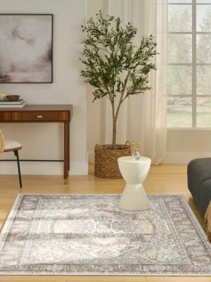 Quarry Qua18 Ivory Grey Taupe Area Rug