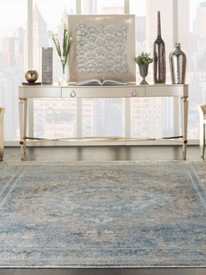Starry Nights Stn06 Cream Blue Rug