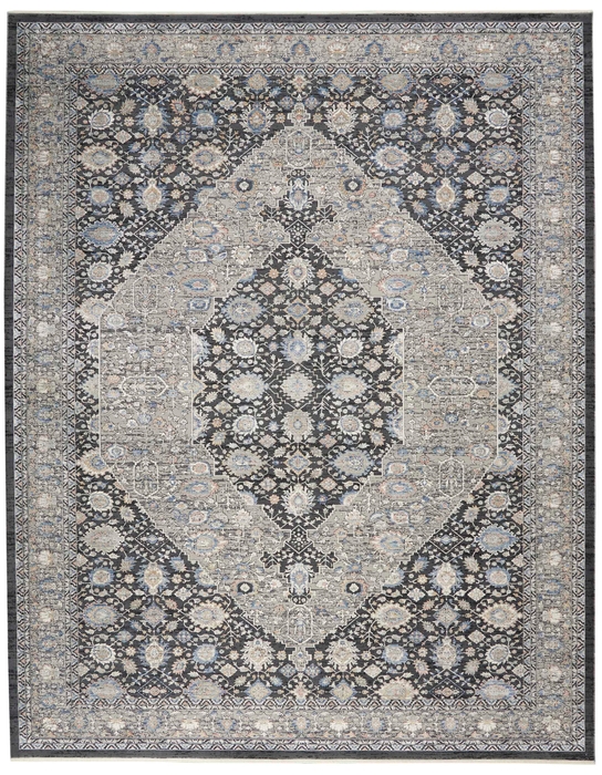 Starry Nights Stn11 Grey/Blue Rug