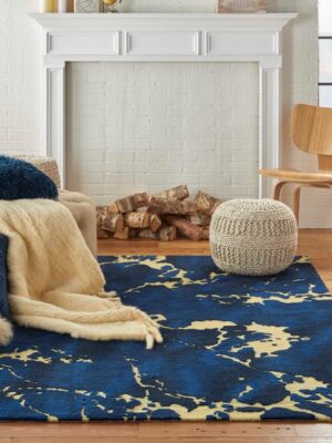 Symmetry Smm09 Navy Rug