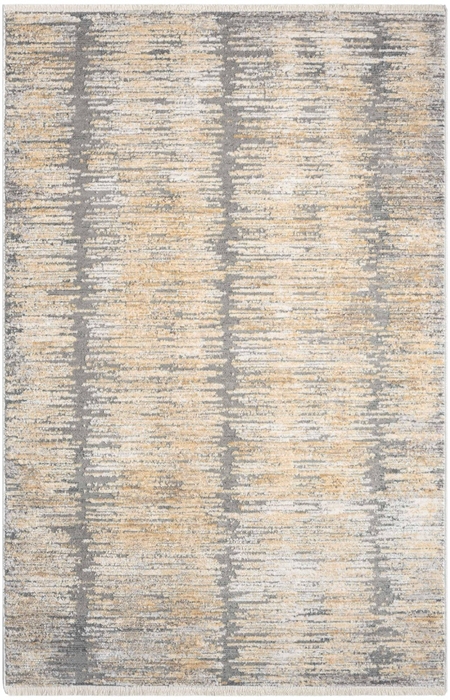 Abstract Hues Abh03 Grey/Gold Area Rug