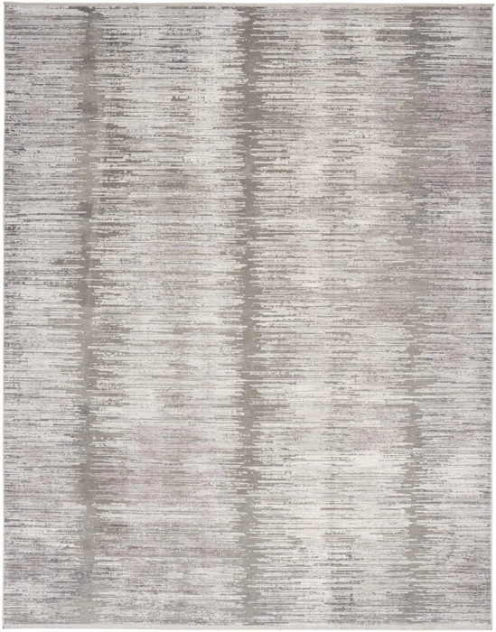 Abstract Hues Abh03 Grey/White Area Rug