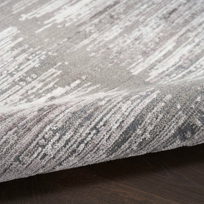 Abstract Hues Abh03 Grey/White Area Rug
