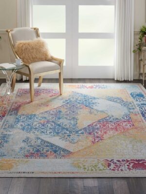Ankara Global Anr04 Ivory/Multicolor