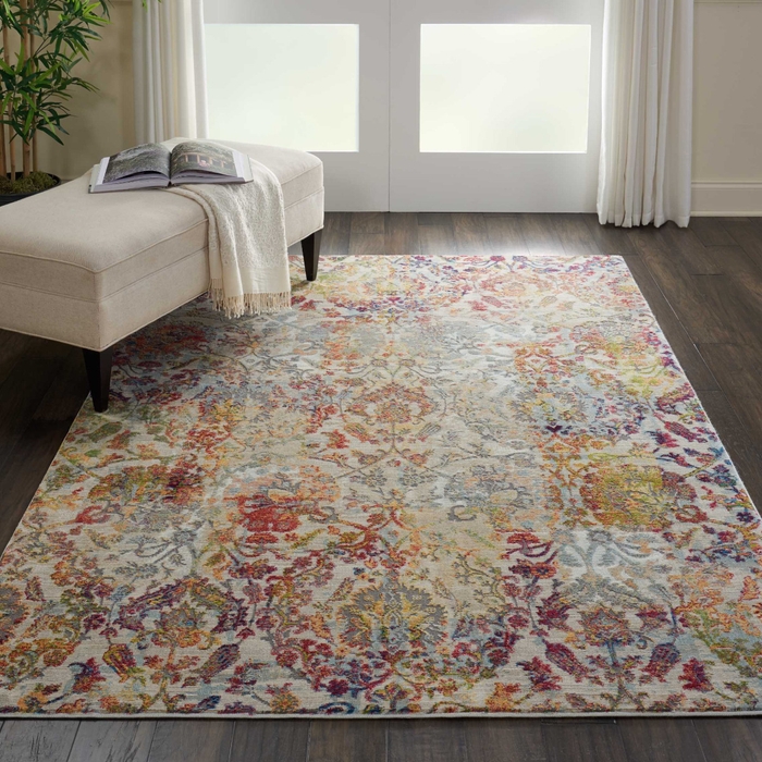 Ankara Global Anr06 Ivory/Orange Rug
