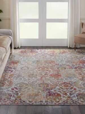 Ankara Global Anr06 Ivory/Orange Rug