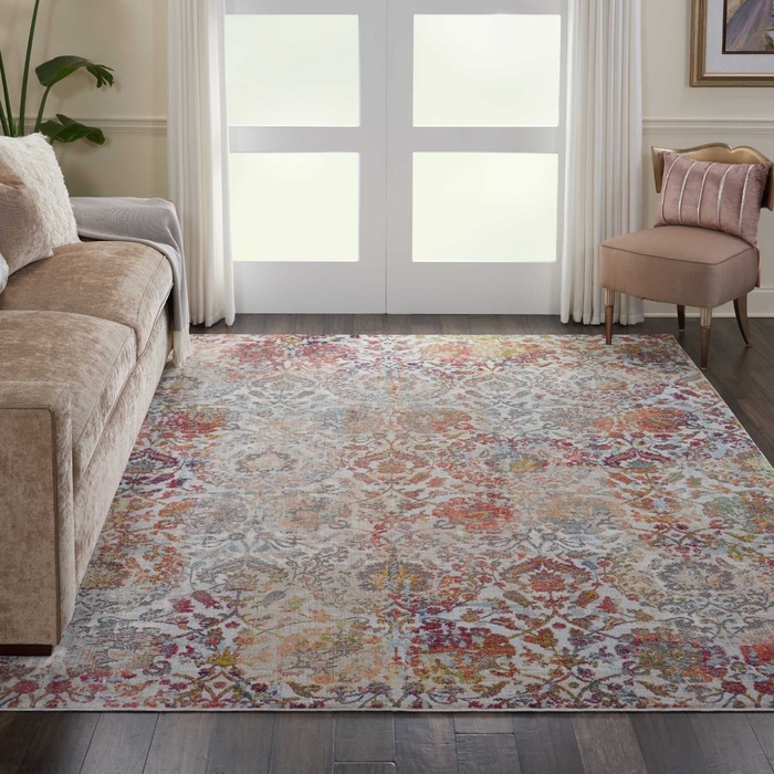 Ankara Global Anr06 Ivory/Orange Rug