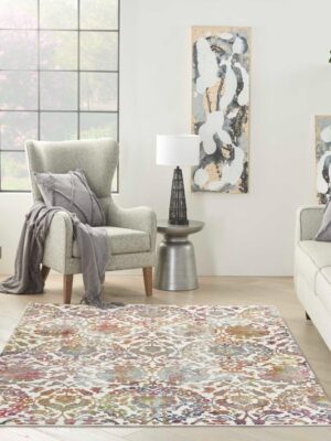 Ankara Global Anr06 White/Multi Rug