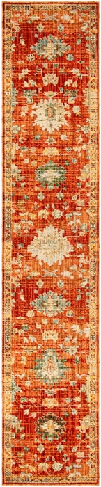 Antique Bloom Anb01 Brick Area Rug