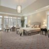 Ashton House Ribbon Trellis A01F Haze Broadloom